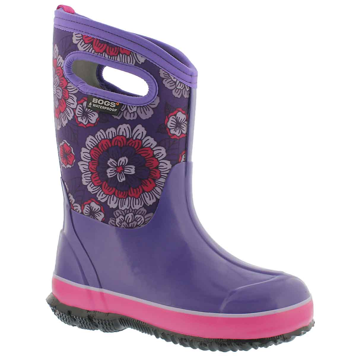 Grls Classic Pansies ppl mlti wtpf boot