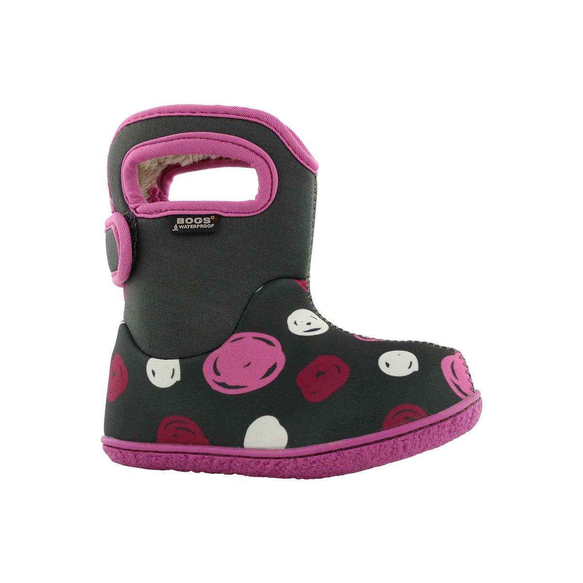 Infant girls SKETCHED DOTS grey multi boot