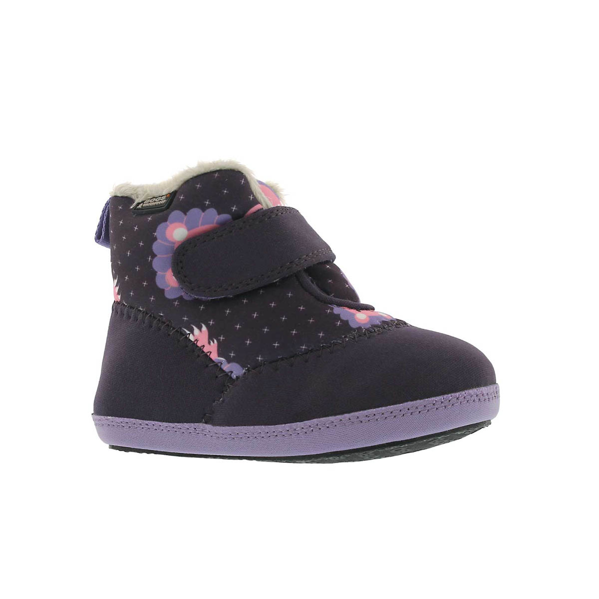 Infants' ELLIOT LION purple multi waterproof boots