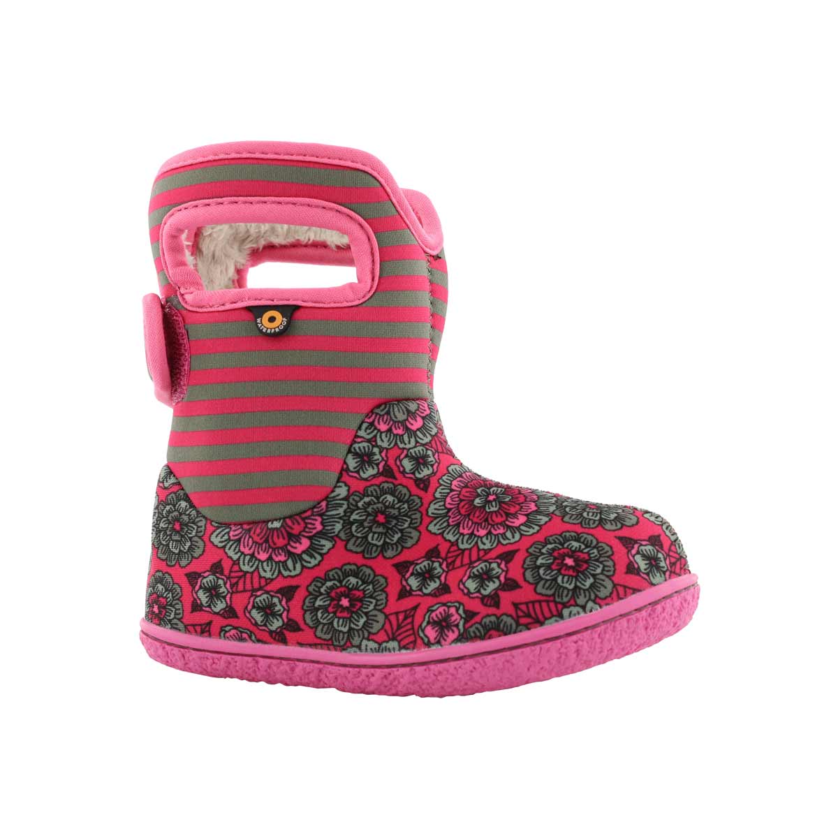 Inf-g Pansy Stripe pink mlt wtpf boot