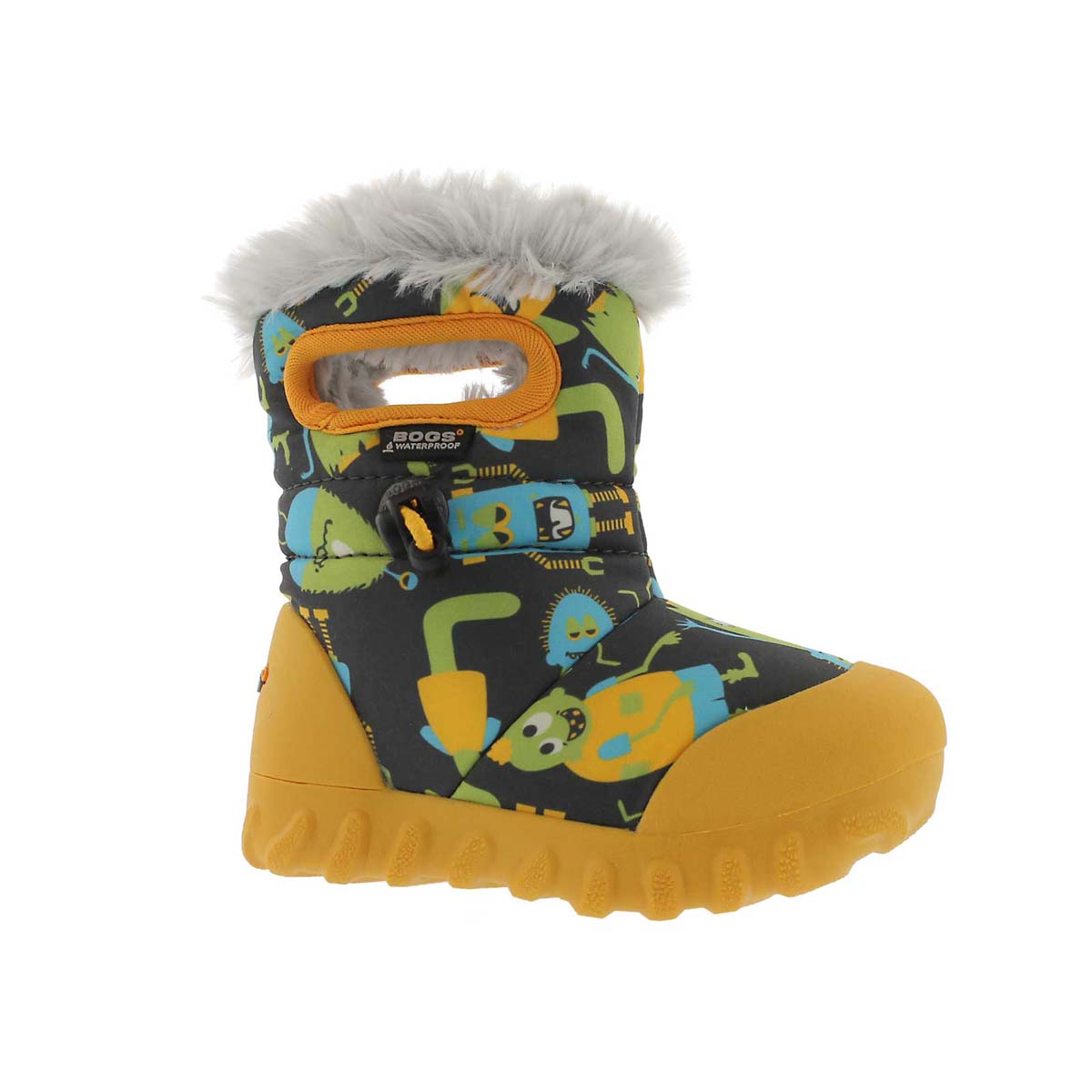 Infants' B-MOC MONSTERS dk gry waterproof boots