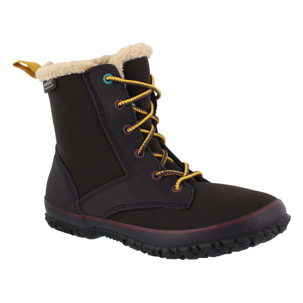 Women's SKYLAR eggplant lace up wtpf boots