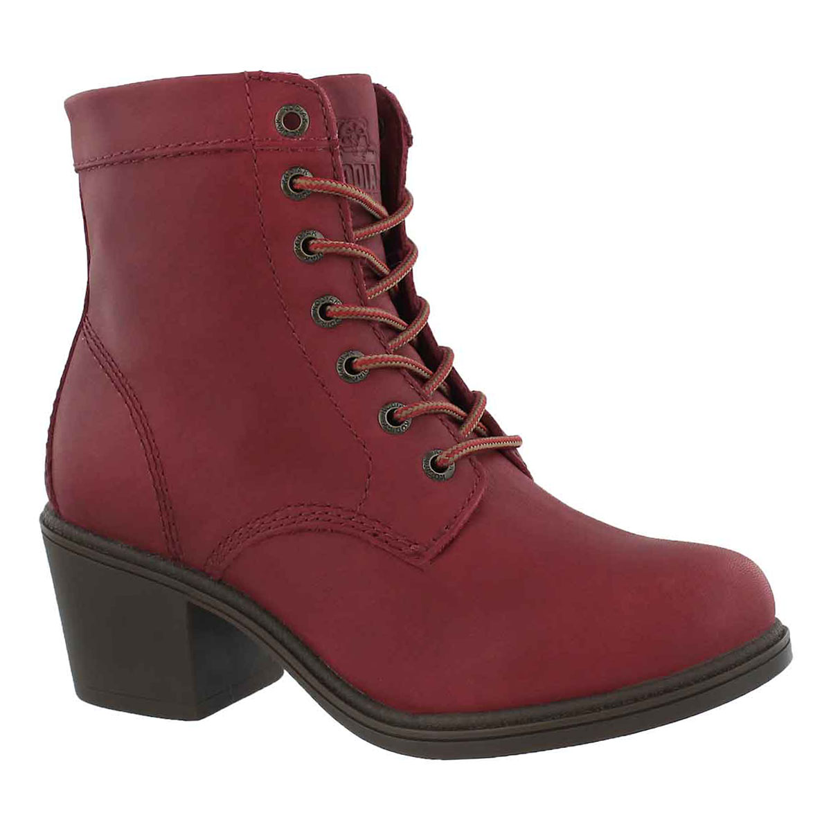 Women's CLAIRE red waterproof ankle booties