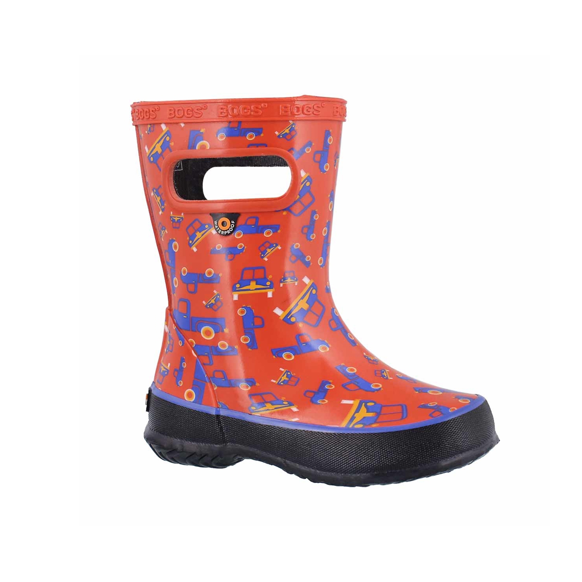 Inf-b Skipper Trucks red mlti rain boot