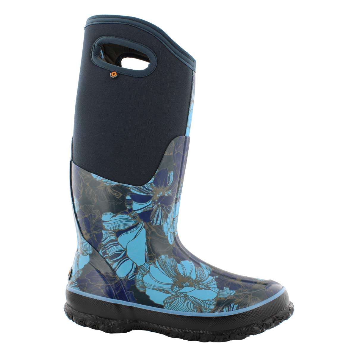 Lds Clsc Vntg Flrl Tall blu mlti wp boot