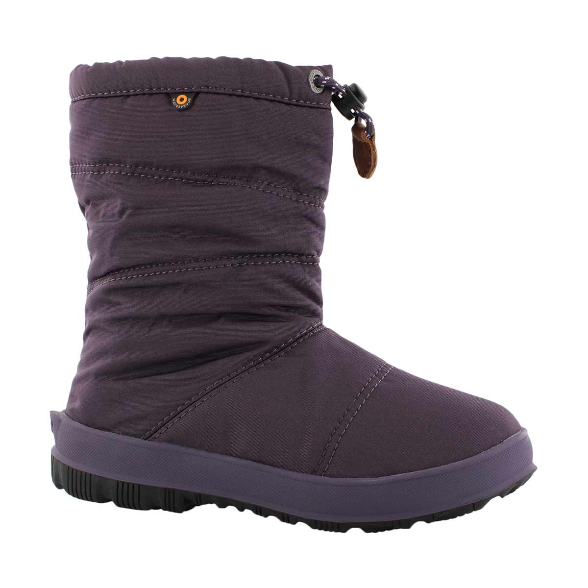 Kds Snowday eggplant wtpf winter boot