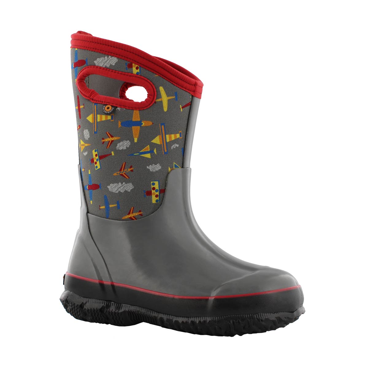 Boys' CLASSIC PLANES grey multi boots