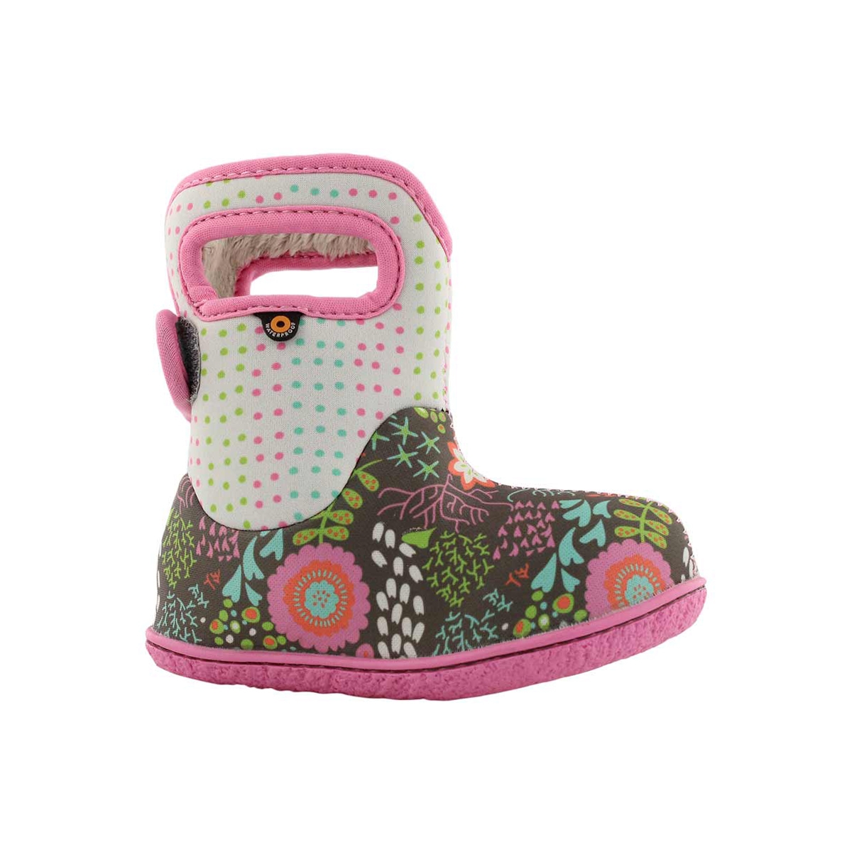 Inf-g Flower Dot grey mlti wtpf boot