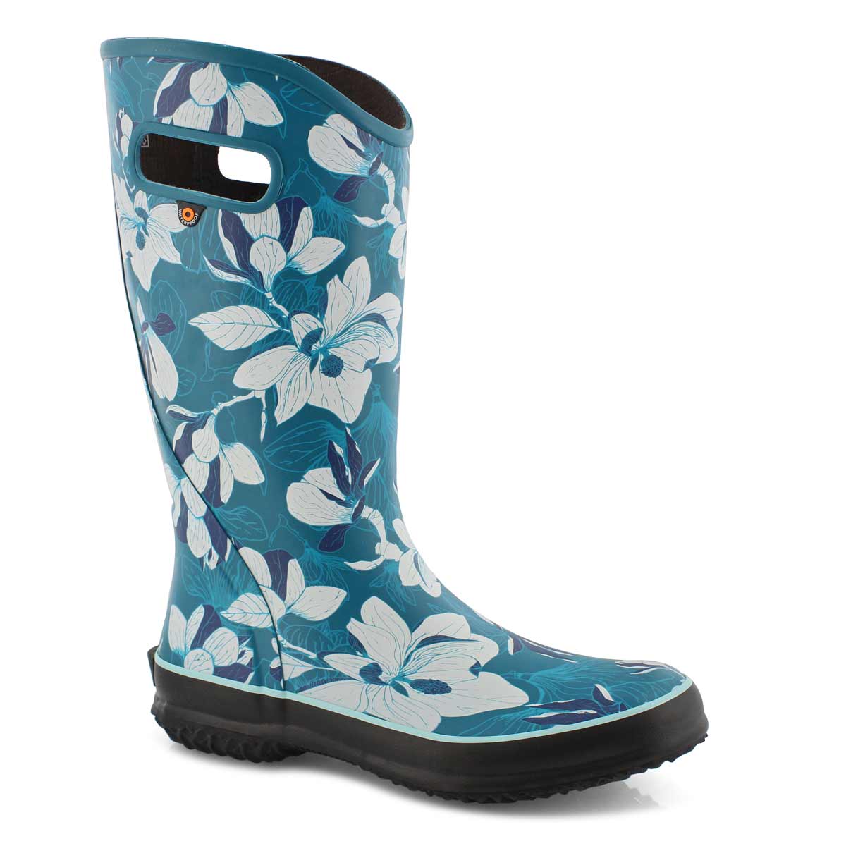 Lds Spring Vintage aqua multi rain boot