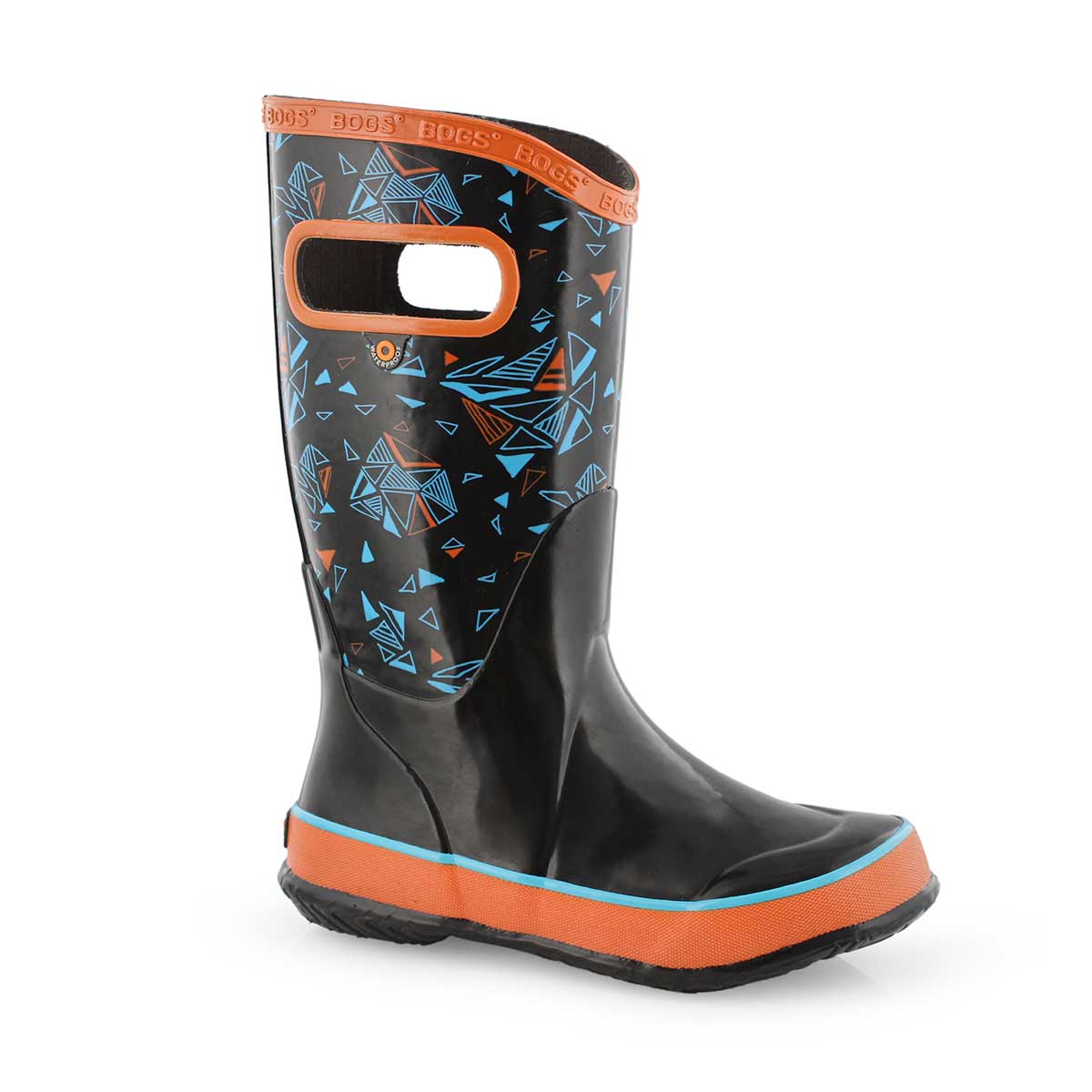 Bys Rain Boot Trigeo blk mlti rain boot