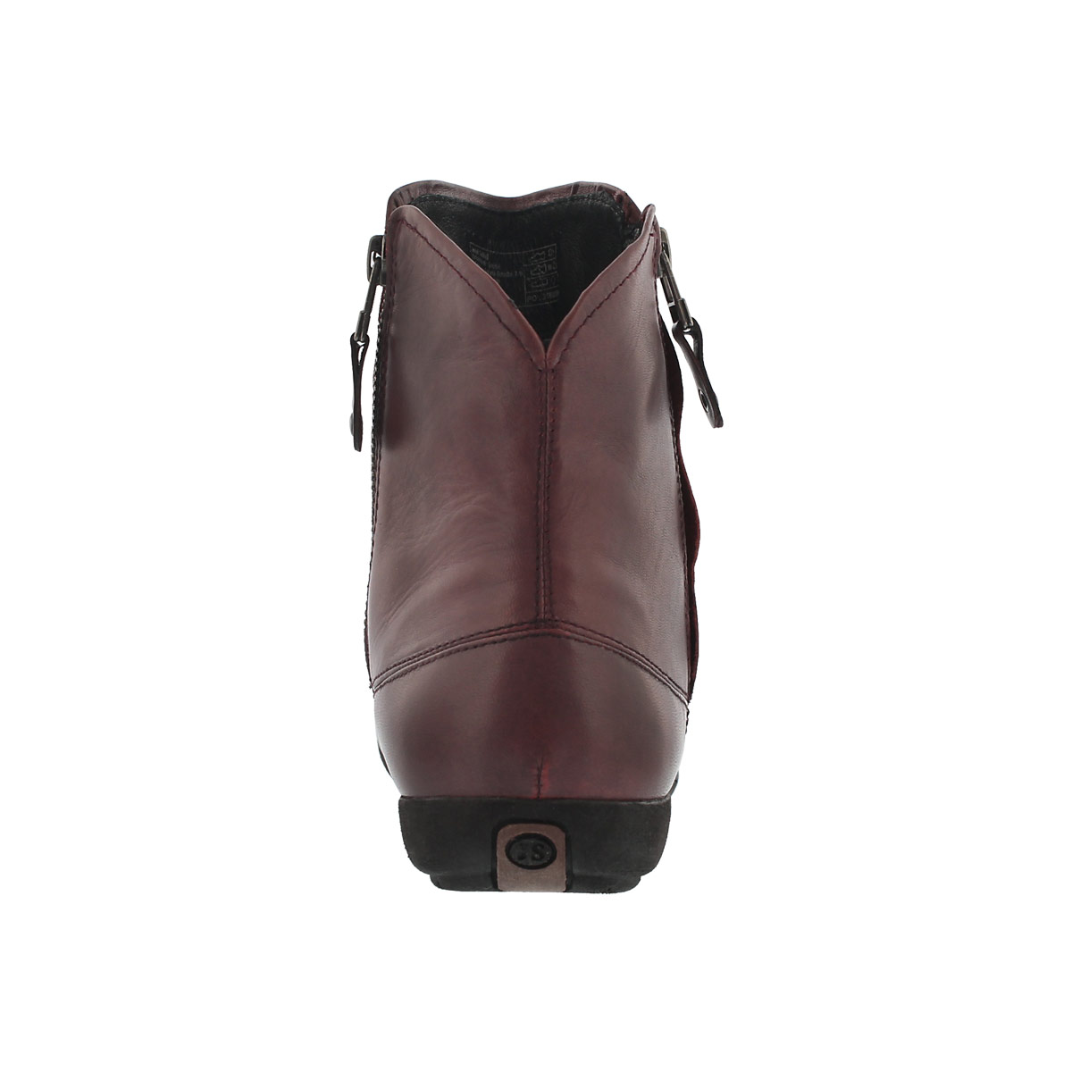 Lds Faye 05 sangria lthr casual bootie