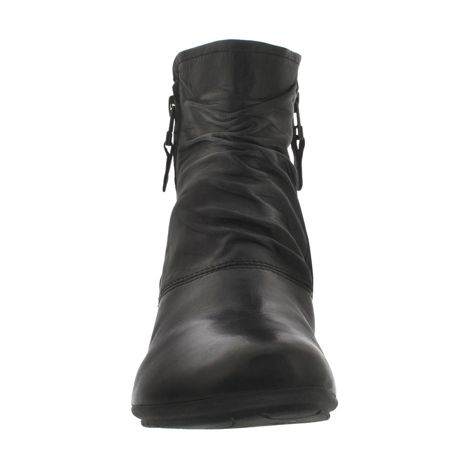 Lds Faye 05 blk lthr casual bootie