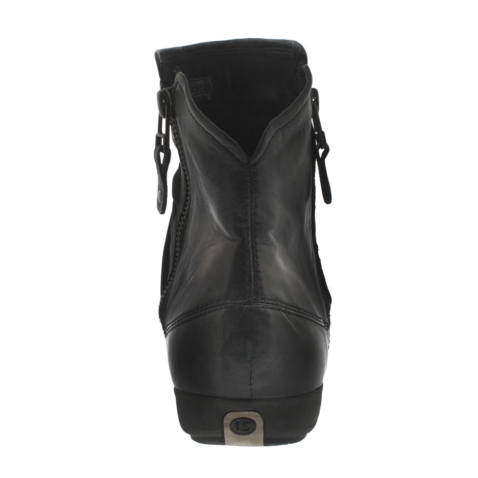 Lds Faye 05 blk lthr casual bootie