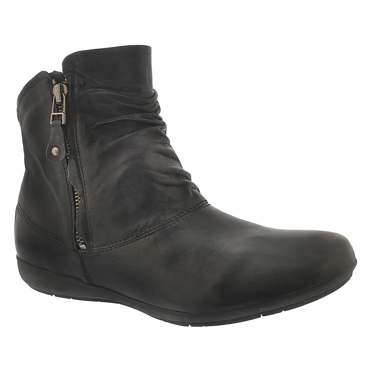 Lds Faye 05 blk lthr casual bootie