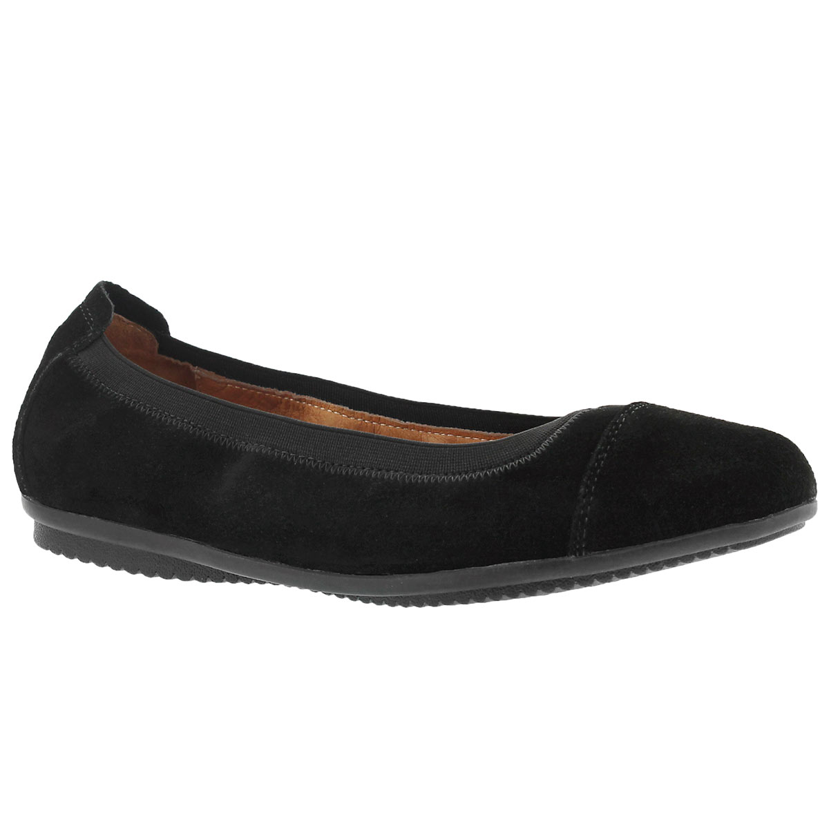 Lds Pippa 07 blk sde ballerina flat