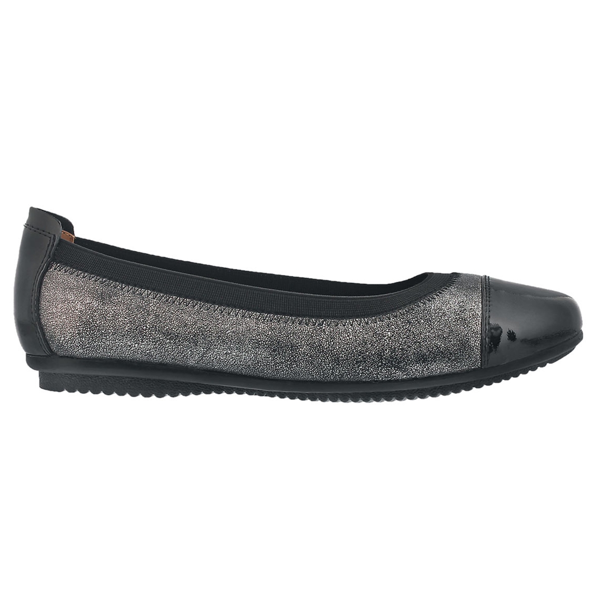 Lds Pippa 07 basalt/blk ballerina flat