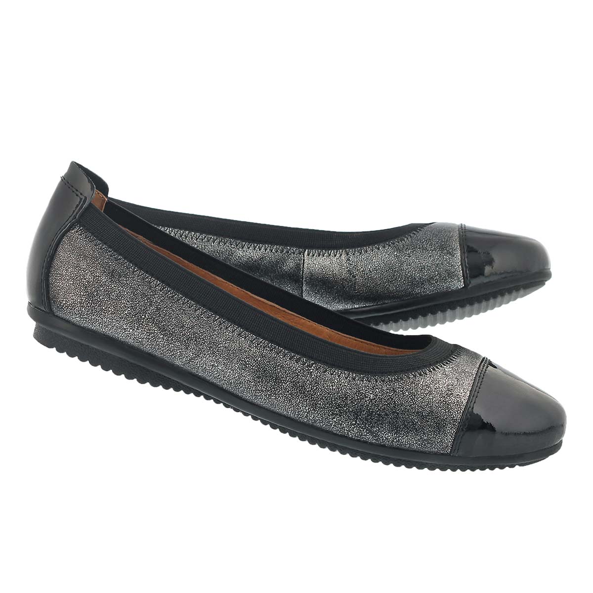 Lds Pippa 07 basalt/blk ballerina flat