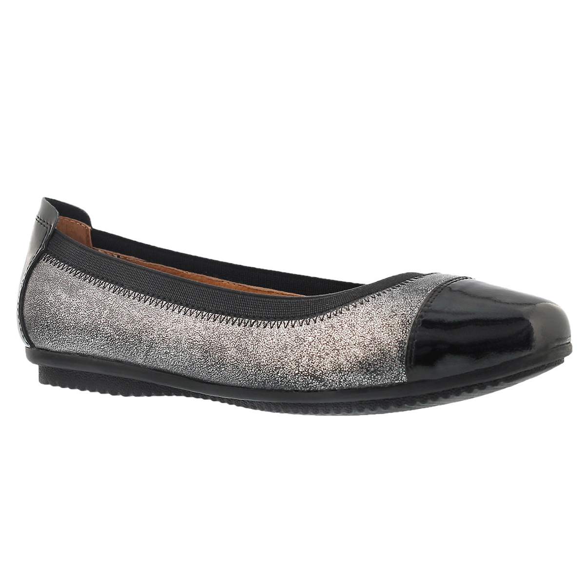 Lds Pippa 07 basalt/blk ballerina flat