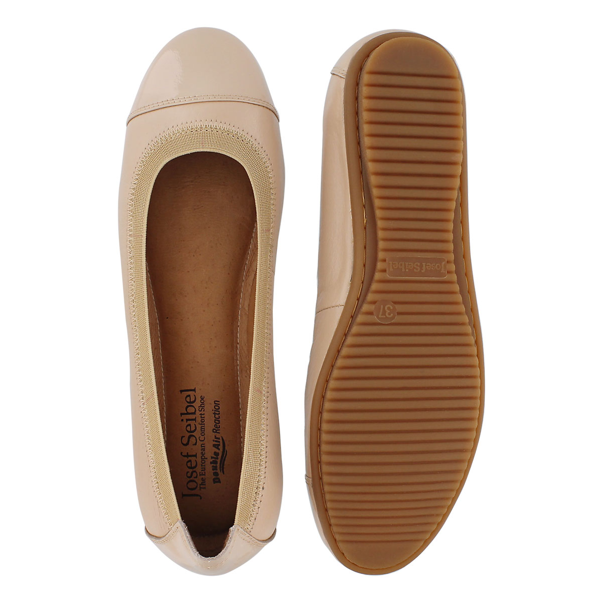 Lds Pippa 07 beige ballerina flat