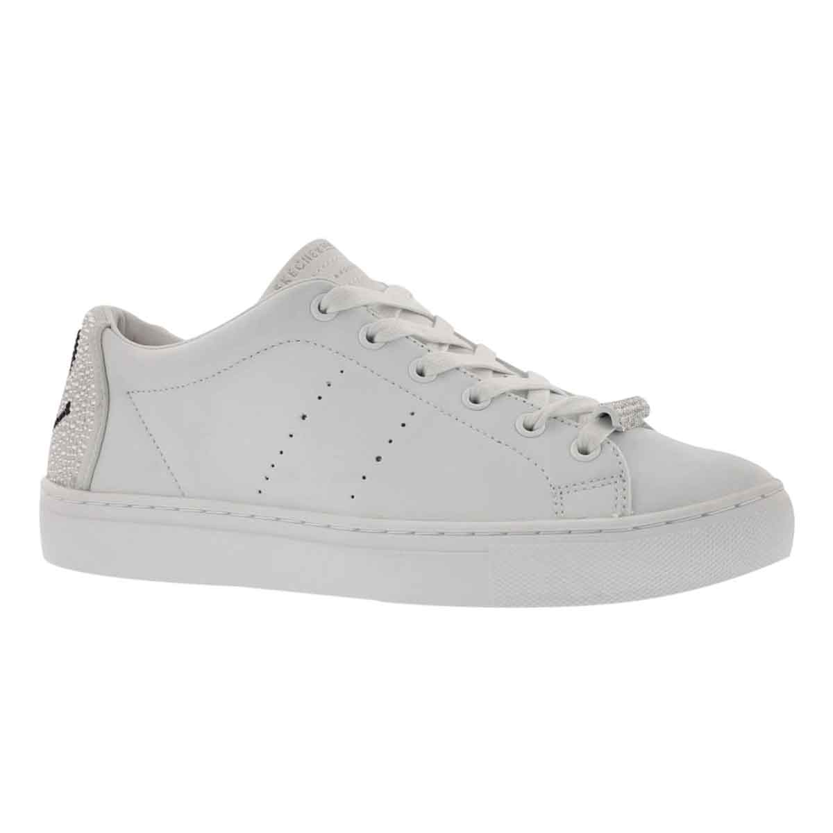 Women's SIDE STREET B HAPPY wht lace up sneakers