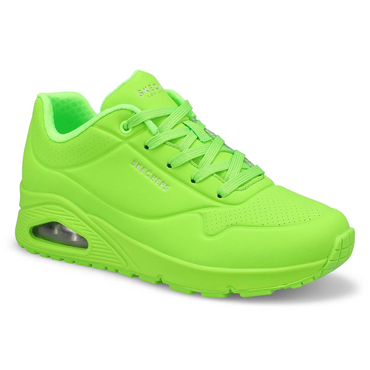 Womens Uno Night Shades Lace Up Sneaker - Lime Green