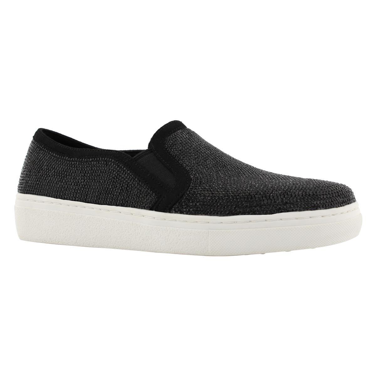 skechers womens black slip on shoes