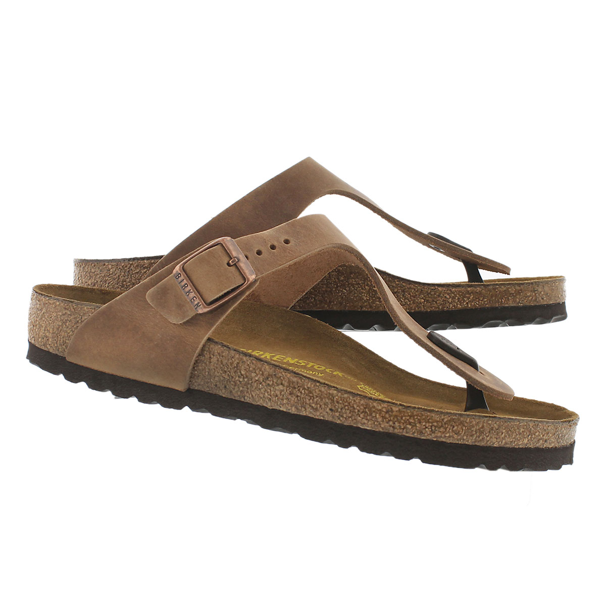 Lds Gizeh antique brown thong sandal