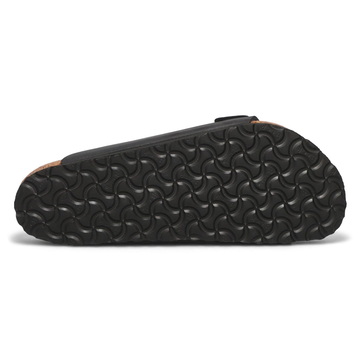 Lds Arizona blk 2 strap lthr sandal SF