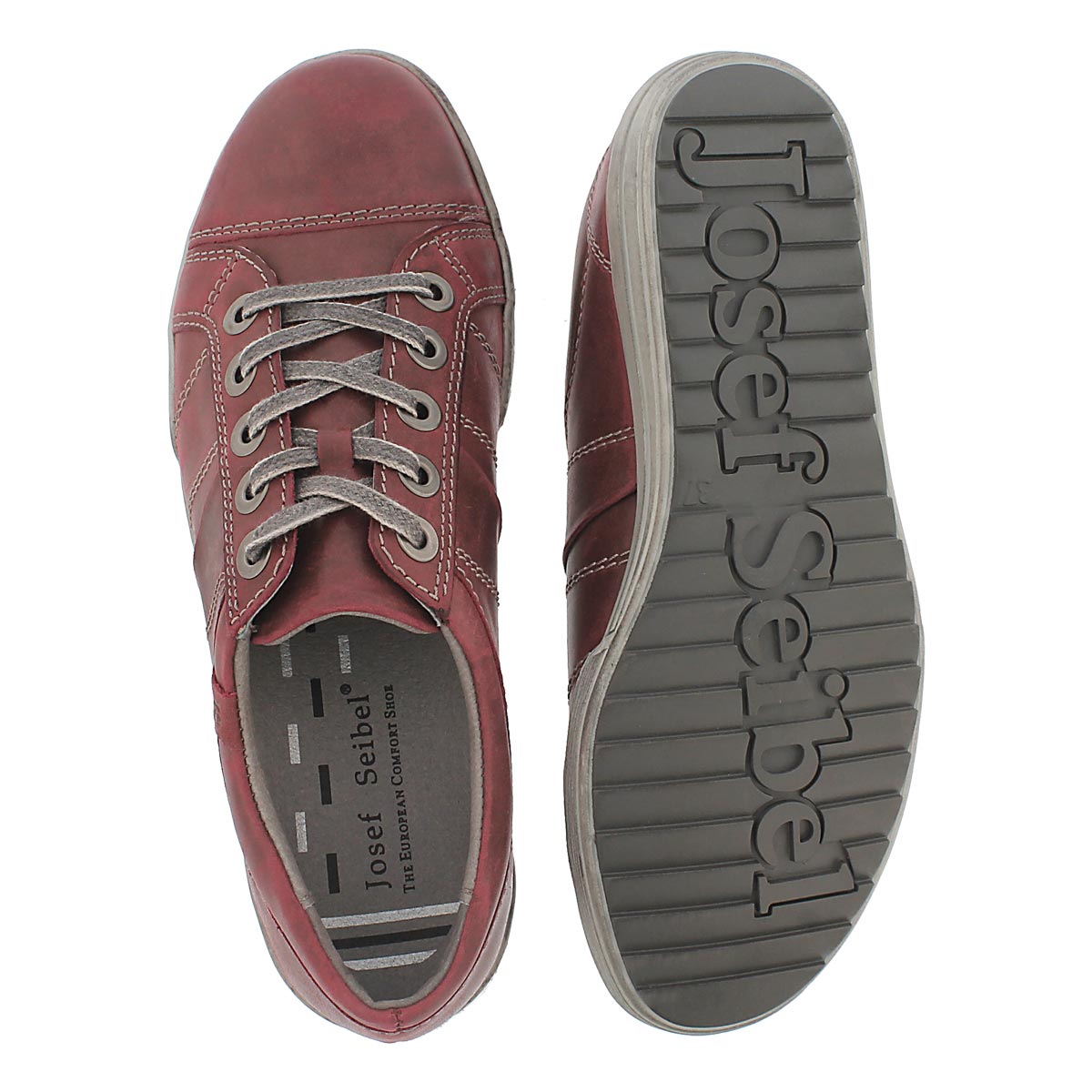 Lds Dany 05 wine lthr oxford sneaker