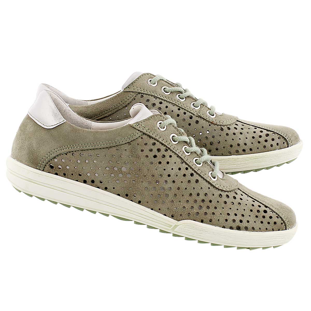 Lds Dany 49 sage perforated sneaker