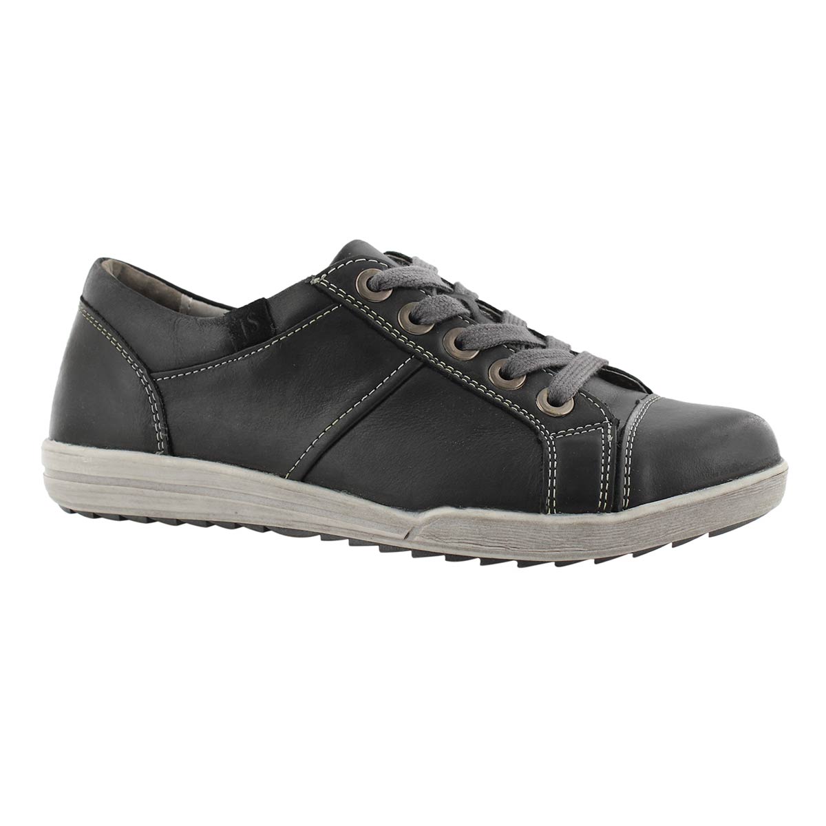 Lds Dany59 black lace up casual snkr