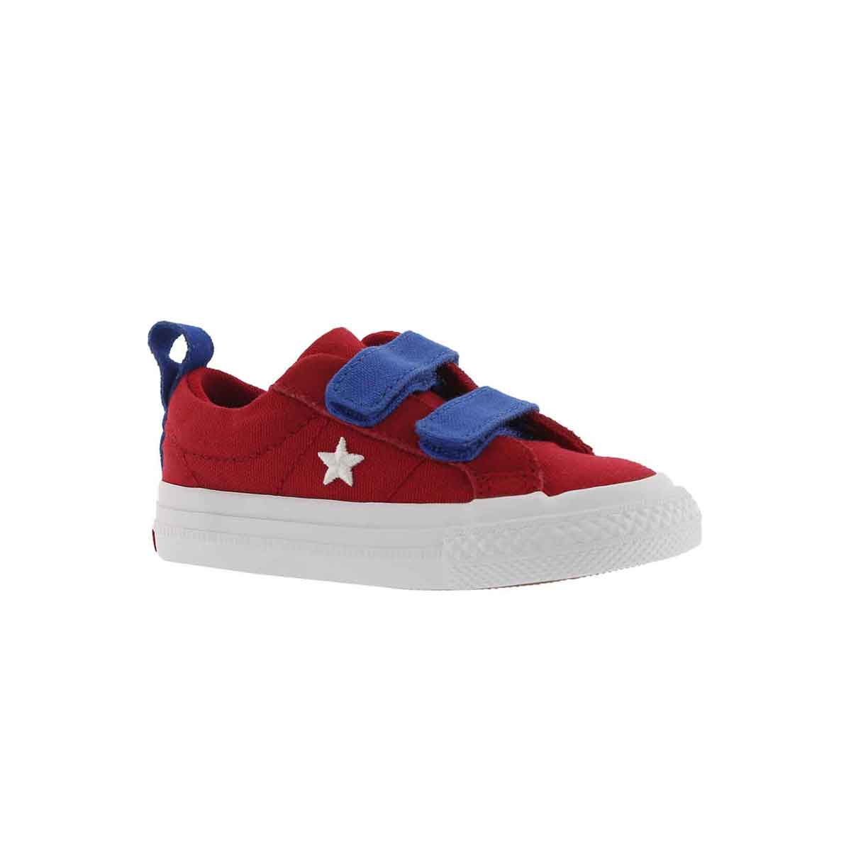 Infants' ONE STAR 2V gym red/white sneakers