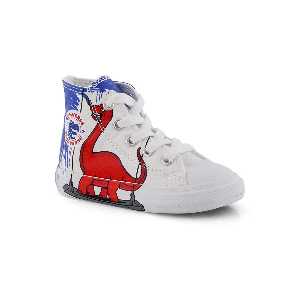 Inf-b CTAS Dinoverse wht/blu/red hi top
