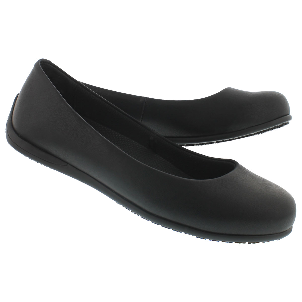 Lds Transpire blk non-slip flat