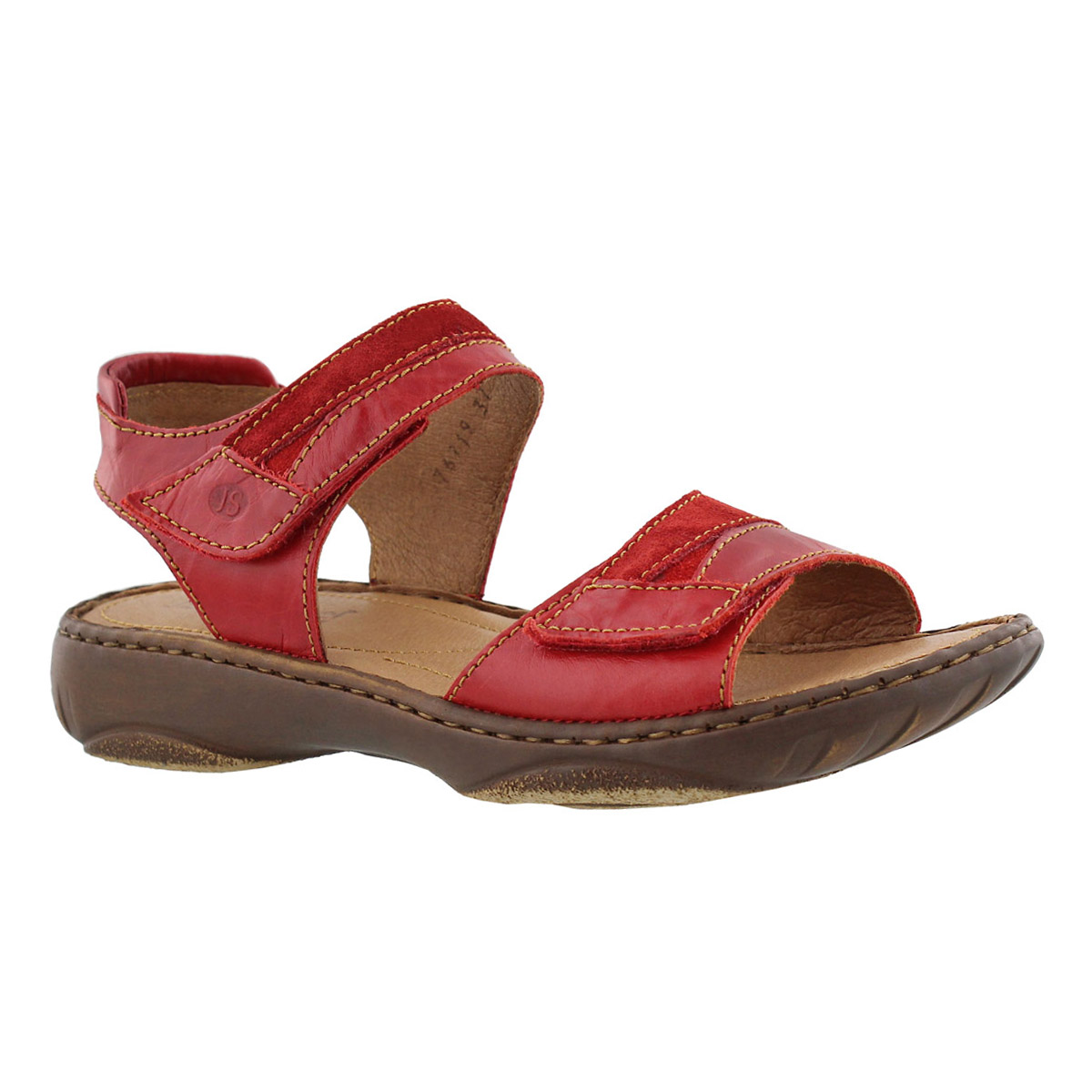 Women's DEBRA 19 red casual 2 strap sandals