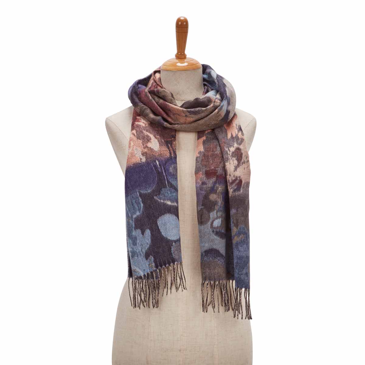 Women's AUTUMN FLORAL denim scarf