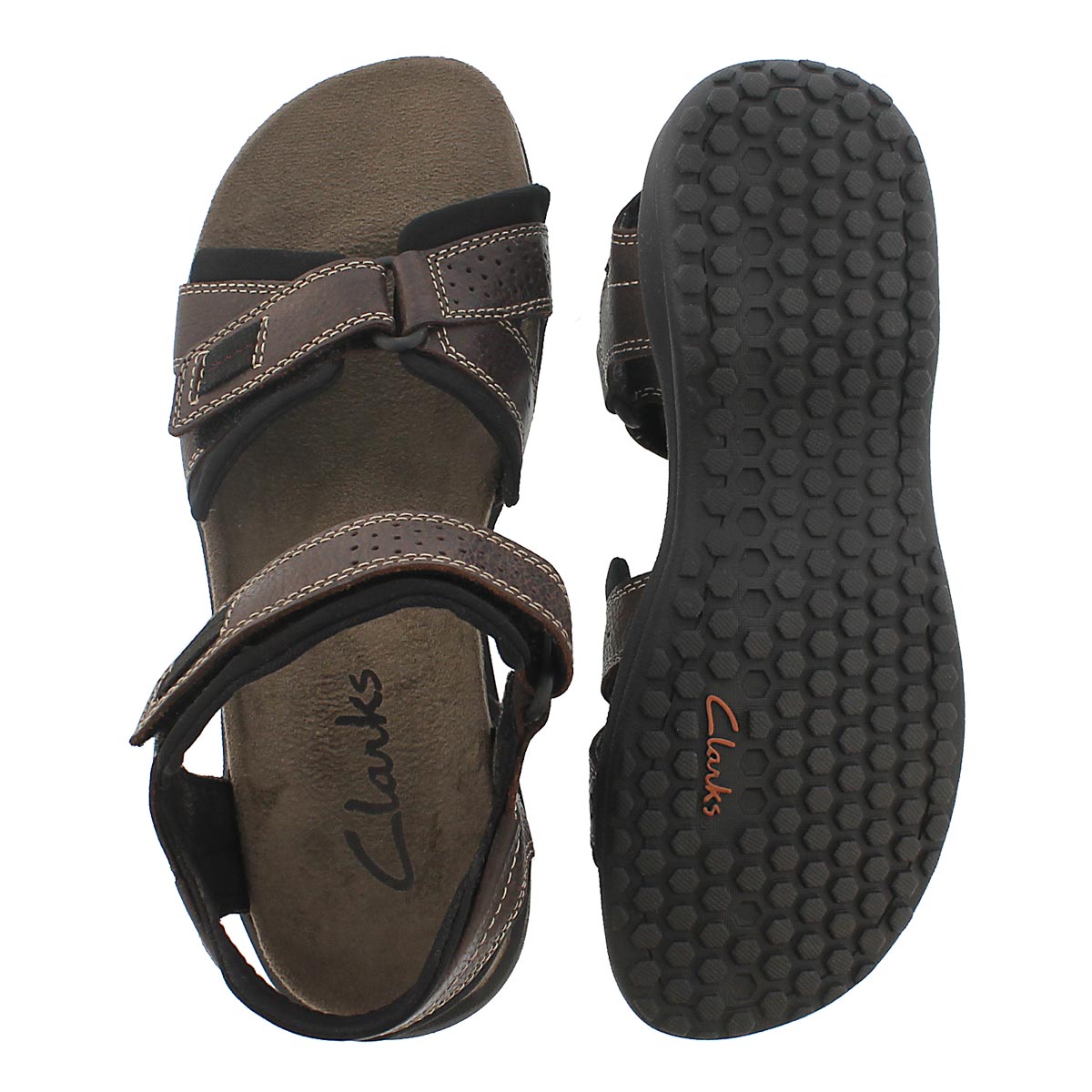 Mns Keating brown 2 strap sandal