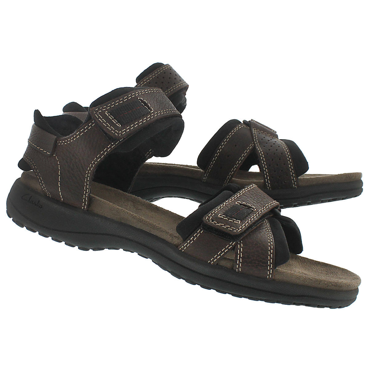 Mns Keating brown 2 strap sandal
