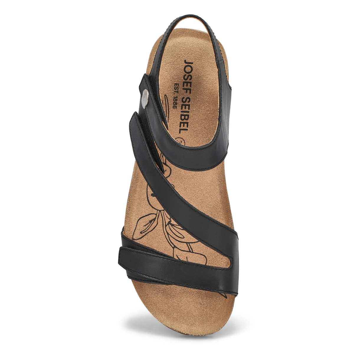 Womens TONGA 25 black casual sandals