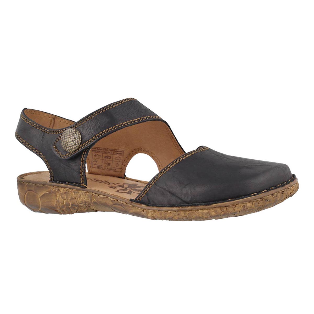 Lds Rosalie 27 black casual sandal