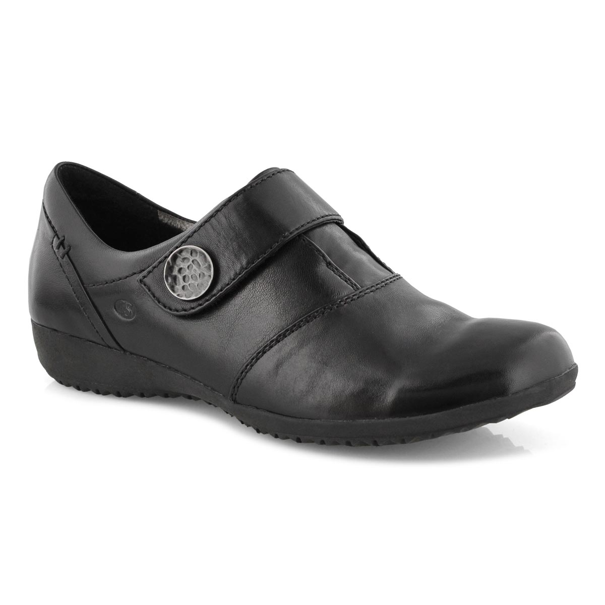 womens black casual slip ons