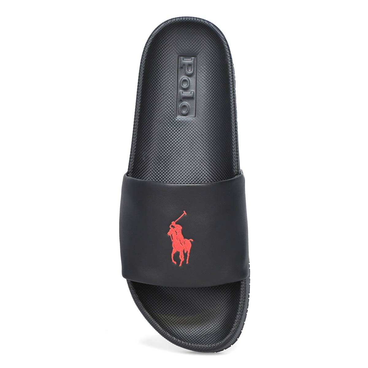 polo ralph lauren black & red cayson sandals