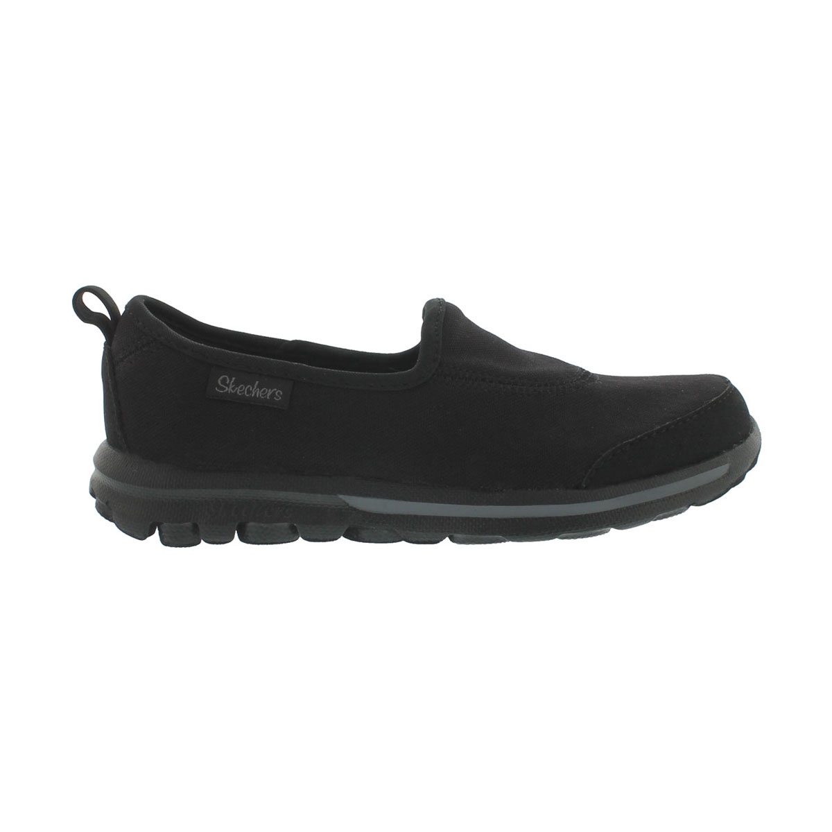 Grls GOwalk blk/blk slip on sneaker