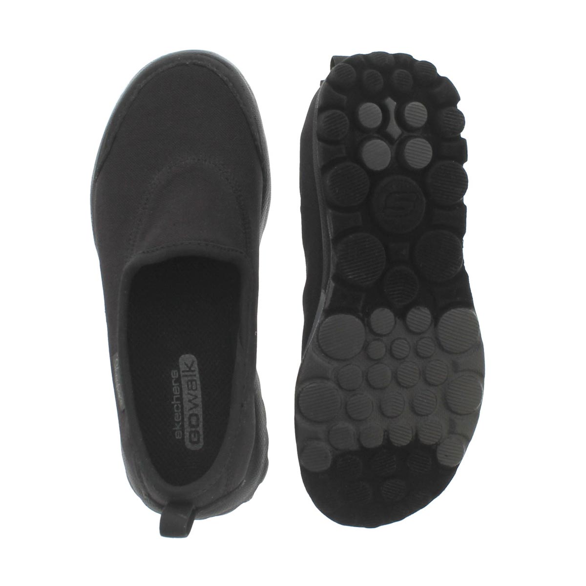 Grls GOwalk blk/blk slip on sneaker