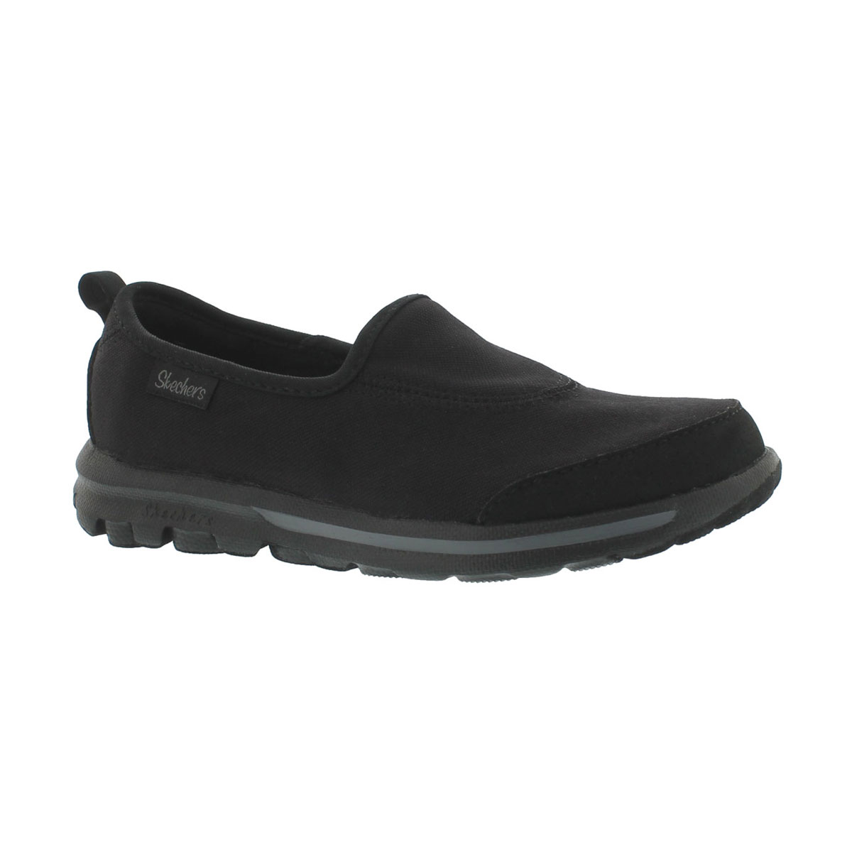 Girls' GOwalk black/black slip on sneaker
