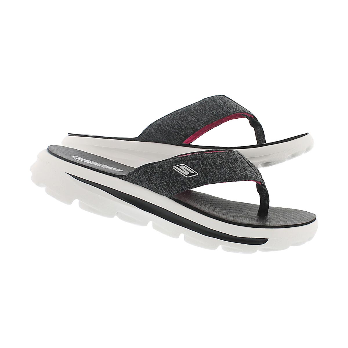 Grls GOWalk Move Solstice blk/pnk thong