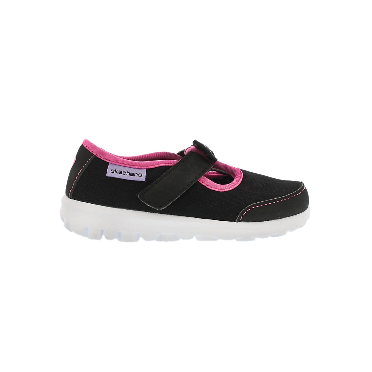 Infs-g GOwalkBittyBow bk/pk walking shoe