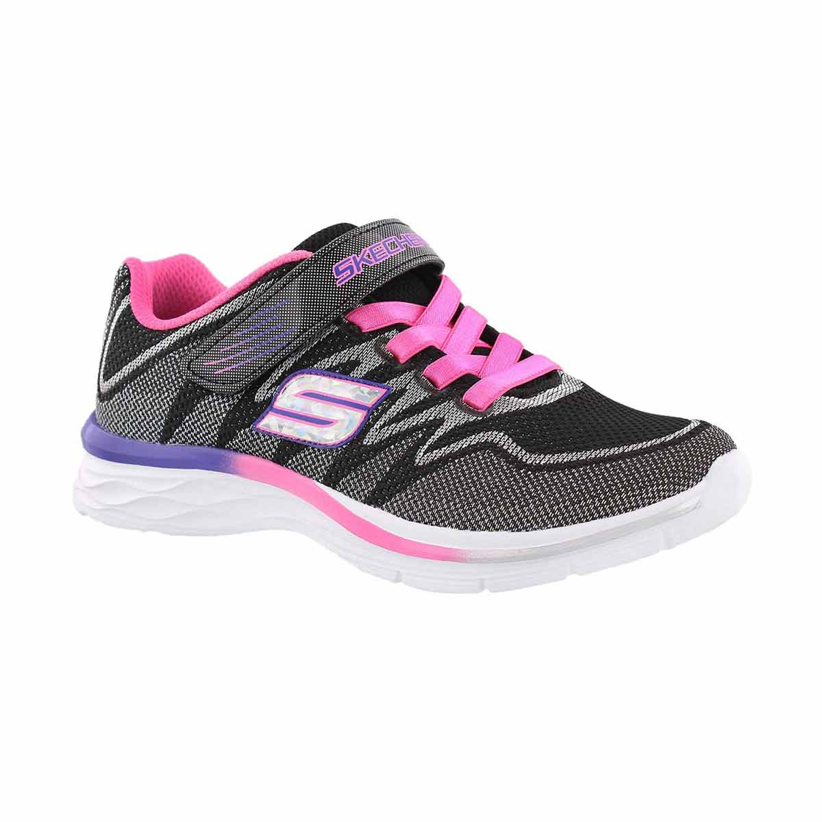 Girls' DREAM N' DASH black/pink sneakers