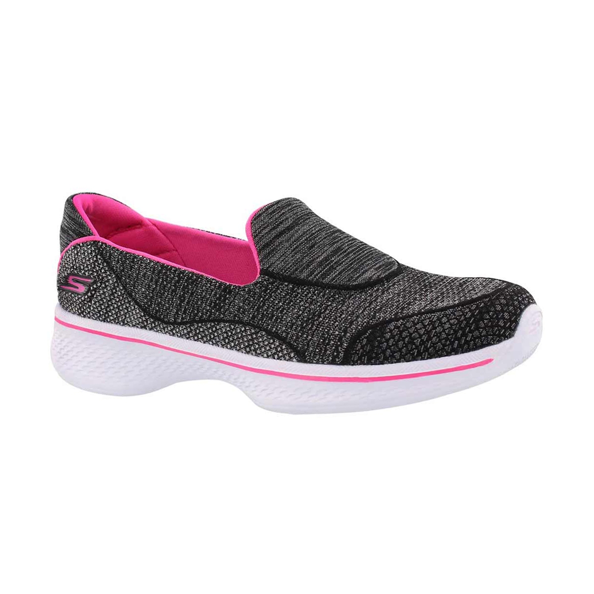 Girls' GOwalk 4 SPEEDY SPORTS black/pink slip ons