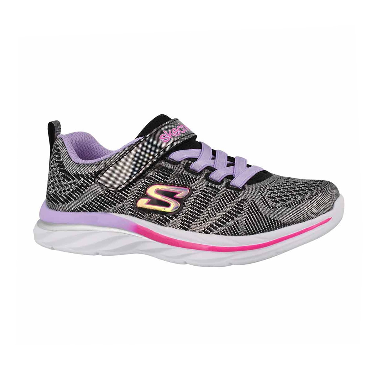 Girls' QUICK KICKS black/multi sneakers
